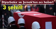 Diyarbakır ve Şırnak'tan Acı Haber. 3 Şehit!
