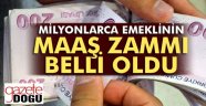 Emekli Maaş Zammı Belli Oldu
