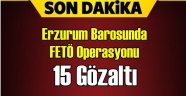 Erzurum Barosunda FETÖ Operasyonu