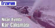 Erzurum'da Nisan Ayı Kar Çalışması