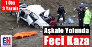 Erzurum'da Trafik Kazası, 1 Ölü 3 Yaralı