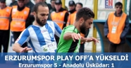 Erzurumspor Play Off'a Yükseldi
