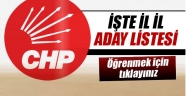 İl İl CHP Aday Listesi