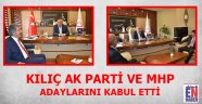 Kılıç Akparti ve Mhp Adaylarını Kabul Etti.