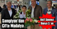 M.Akif Sönmez'den Çifte Madalya