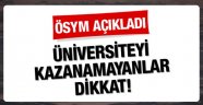 ÖSYM'den Boş Kontenjan Açıklaması