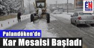 Palandöken'de Ekipler Kar Mesaisinde