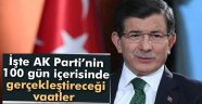 Seçim Vaatleri 3 Ayda Bitirilecek