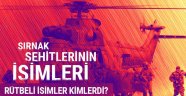 Şenoba Şehitlerinin İsimleri Belli Oldu