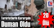 Teröristlerin İnleri Başlarına Yıkıldı