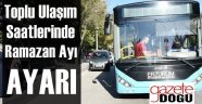 Toplu Ulaşım Hareket Saatleri Değiştirildi