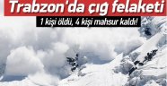 Trabzon'da Çığ, 1 Ölü 4 Kayıp