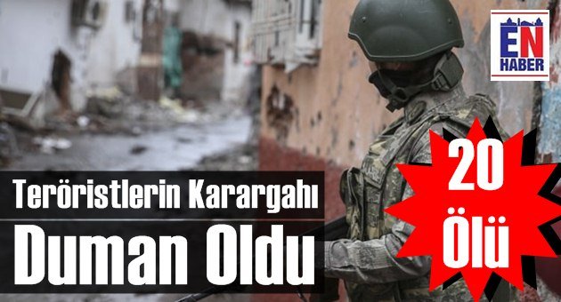 Teröristlerin İnleri Başlarına Yıkıldı