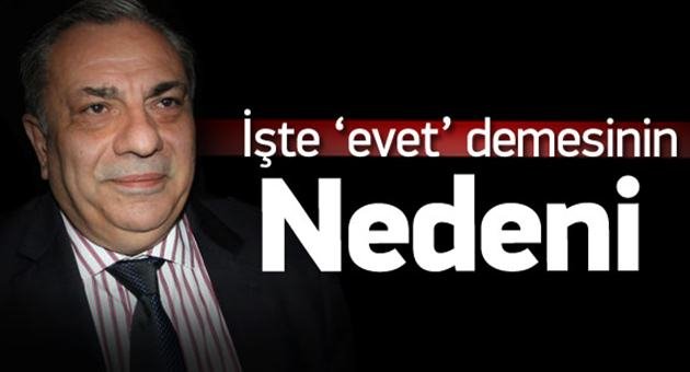 Tuğrul Türkeş'den 'Evet' Açıklaması