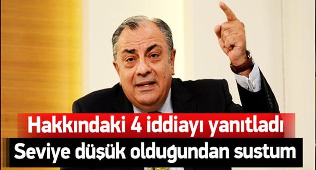 Türkeş'ten İftiralara Cevap