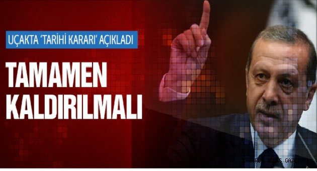 Uçakta Tarihi Karar