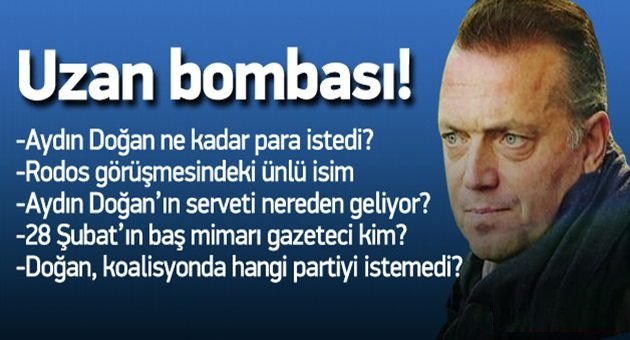 Uzan, Doğan'ı Resmen Çürüttü