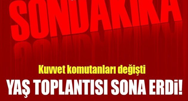 YAŞ Toplantısı Tamamlandı